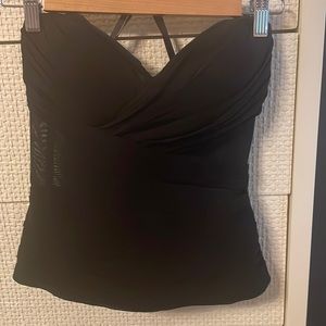 Bebe black strapless sexy corset top.